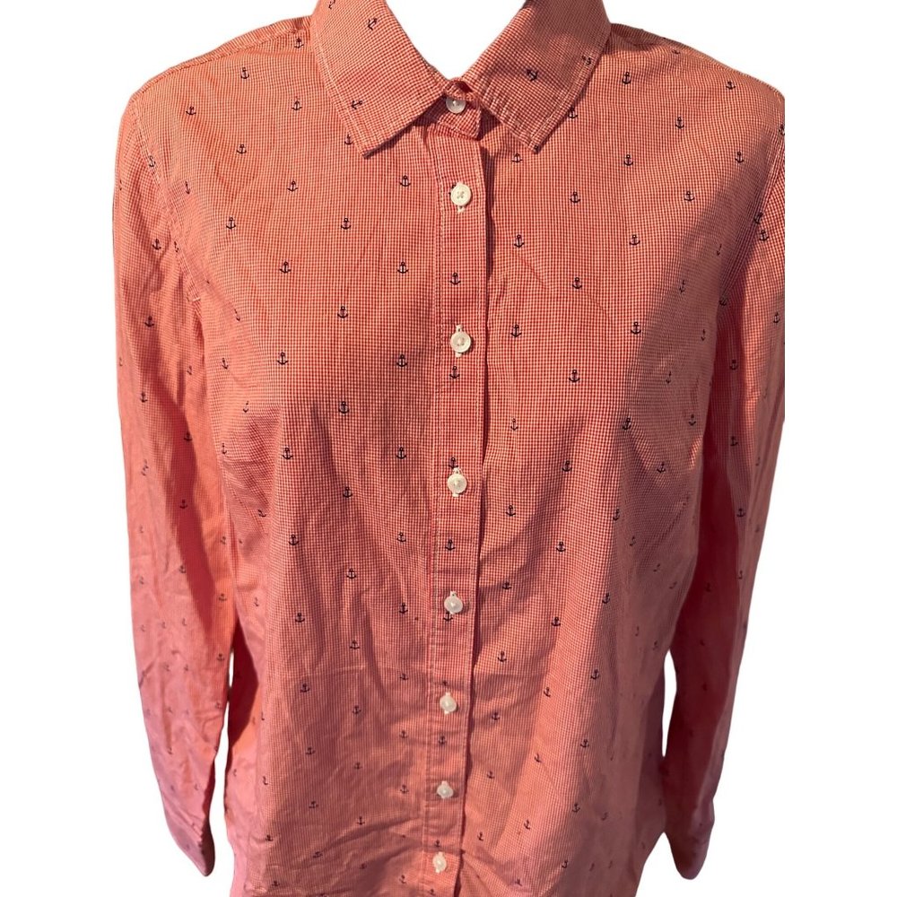 Tommy Hilfiger Checked Anchor Button Up Shirt Siz… - image 7